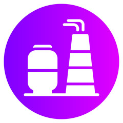 oil rig gradient icon