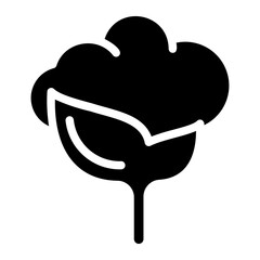 Cotton glyph icon