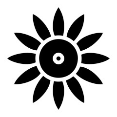 sunflower glyph icon