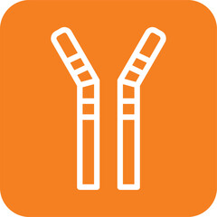 Straws Vector Icon Design Illustration