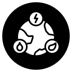 natural resources glyph icon