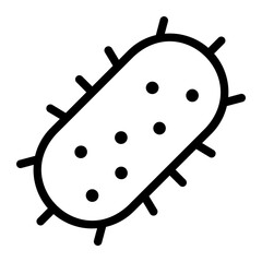 bacteria line icon