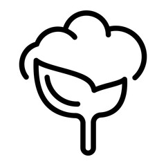 Cotton line icon