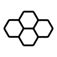 honeycomb line icon