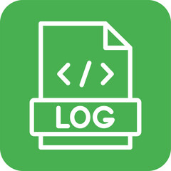 Logs Vector Icon Design Illustration