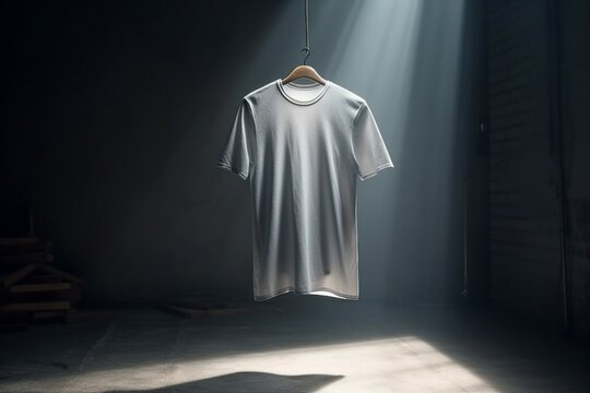 blank male oversize t-shirt mockup isolated