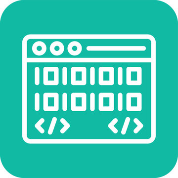 Binary code Vector Icon Design Illustration