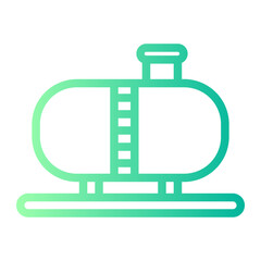 Obraz premium oil tank gradient icon