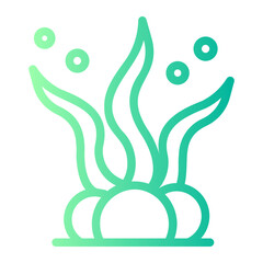 seaweed gradient icon