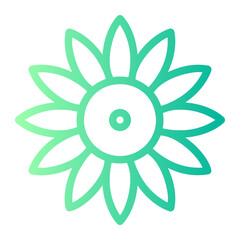 sunflower gradient icon