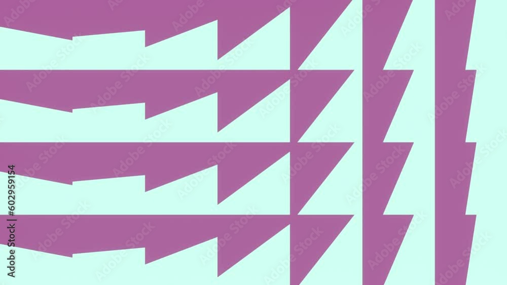 Poster Dynamic pattern of transforming geometric shapes. 3d rendering loop animation