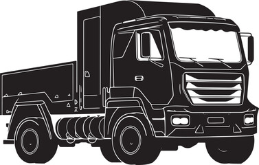 Fototapeta na wymiar Heavy Expanded Mobility Truck vector illustration on isolated white background