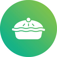 Pie Vector Icon Design Illustration