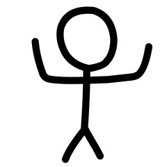 Simple Stick Man Figure