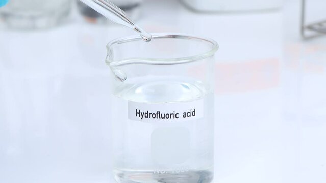 Hydrofluoric acid, Hazardous chemicals and symbols on containers