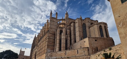 The Cathedral of Santa Maria of Palma, more commonly referred to as La Seu, is a Gothic Roman Catholic cathedral located in Palma, Mallorca, Spain