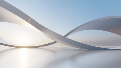 Futuristic architecture background 3d render