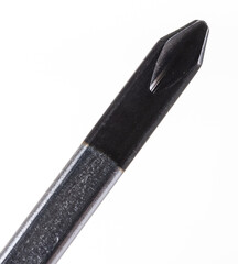 primer plano de destornillador de metal