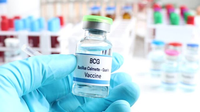 Bacillus Calmette Guerin vaccine in a vial
