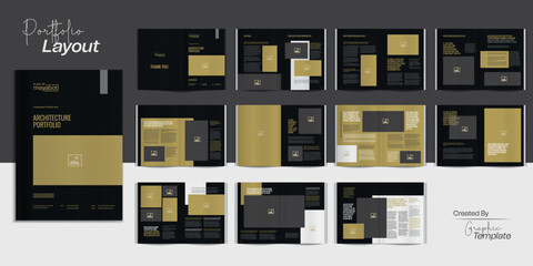 Black Architecture Magazine Portfolio Brochure Black Architecture Portfolio Brochure Black Portfolio Design Black Interior Brochure