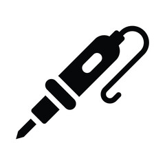 soldering glyph icon illustration vector graphic