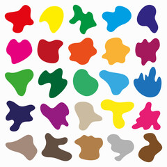 COLORFUL BLOB SHAPE VECTOR COLLECTION - 602971755