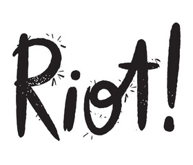 Hand written lettering with grainy texture, isolated vector illustration