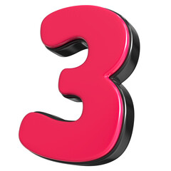 Fonr Number 3D Render