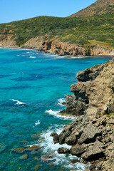 Sardinian coast and sea
