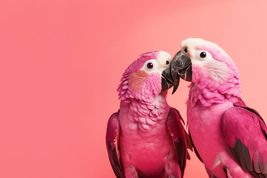 pink parrot wallpaper