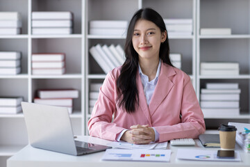 Business Documents, Auditor businesswoman checking searching document legal prepare paperwork or report for analysis TAX time,accountant Documents data contract partner deal in workplace office
