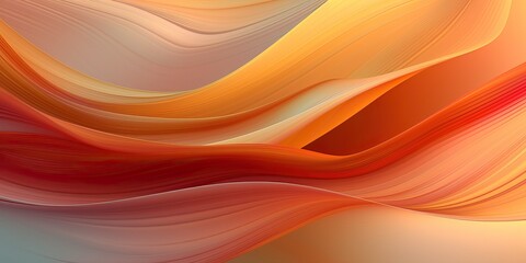 warm Orange fluid vibrant background, generative ai