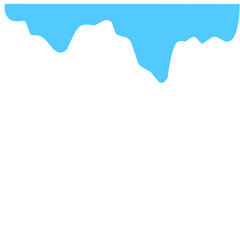 Cartoon Blue Dripping Water Drops 