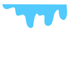 Cartoon Blue Dripping Water Drops 
