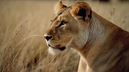 Majestic Lions Roaming Free in the African Wilderness: Capturing the Essence of Wildlife in its Natural Habitat