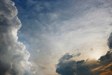 Afternoon cloudy sky