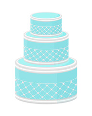 Vector cake isolated on white background