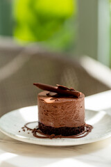 Delicious tropical chocolate moose desert 