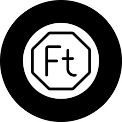forint glyph icon