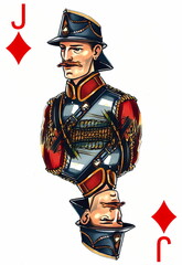 Playing cards. Medieval German society, culture and professions through cards for crazy eights, blackjack, bridge, poker, hearts and others. Created with Generative AI technology.