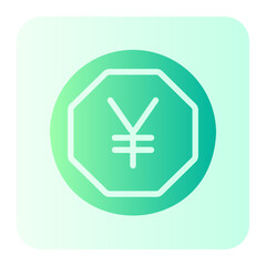 Yuan gradient icon
