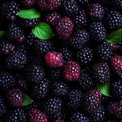Blackberry cloose up seamless texture for art natural wallpaper
