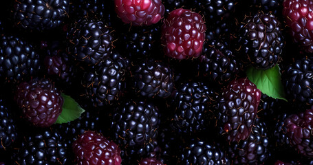 Berries cloose up seamless for natural wallpaper