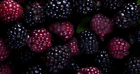 Natural backdrop with close up fresh berry