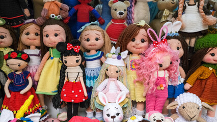 dolls in the market