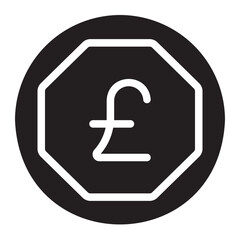 pound sterling glyph icon