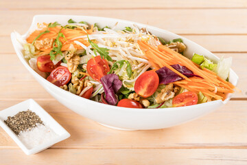 salad with vegetables