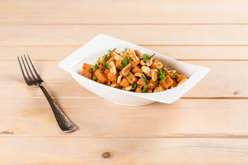 carrot salad on a plate