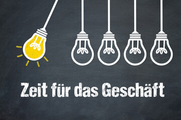 Fototapeta premium Zeit für das Geschäft 