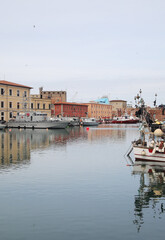 Harbour in Livorno, Toscana, Italy	